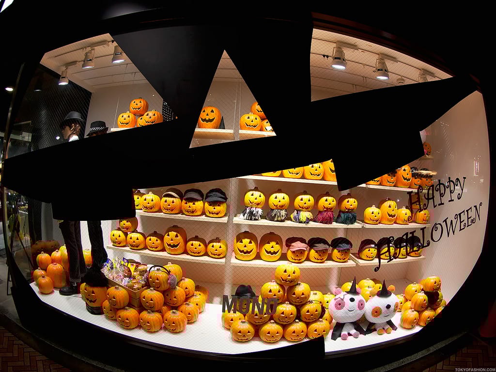 A nap képe: Halloween-orientált kirakat Tokióban