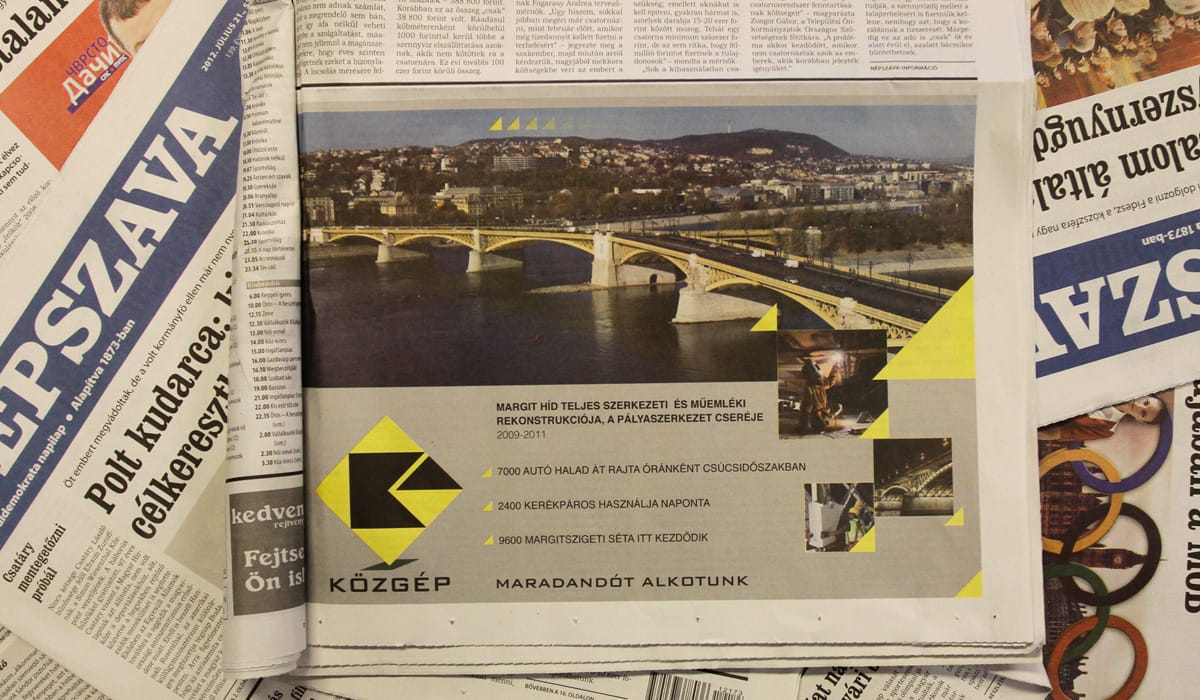 Összebalhézott az MSZP és a Népszava a Közgép-reklám miatt