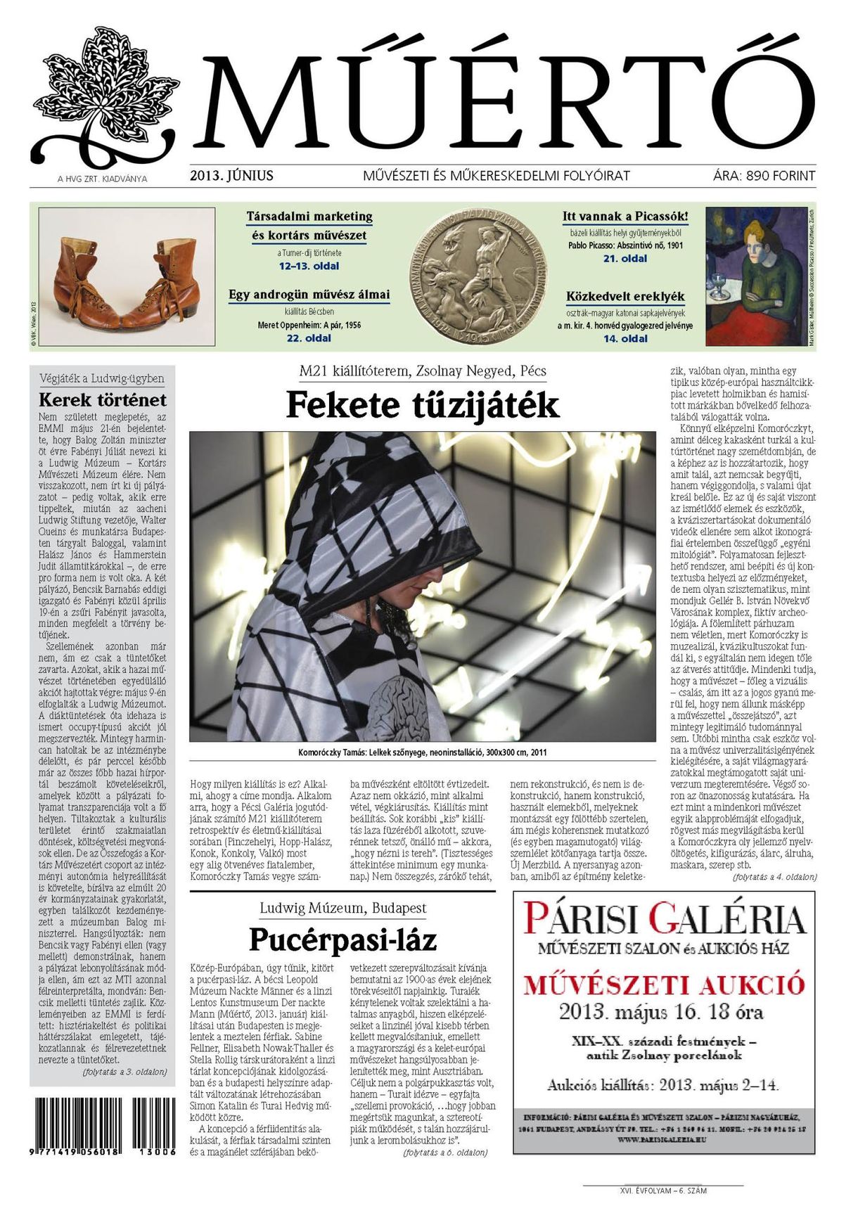 Megjelent a Műértő júniusi lapszáma