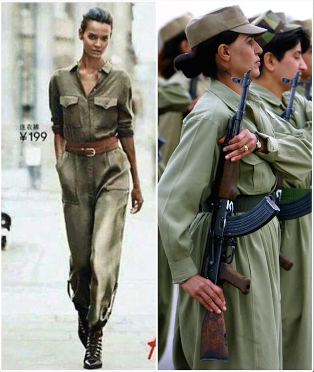 Kurd harcosnak öltözteti modelljeit a H&M?