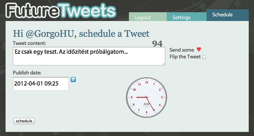 A Twitter üzenetek időzítésének legegyszerűbb módja!