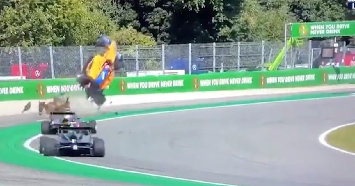 Spa után Monzában is volt egy horrorbaleset