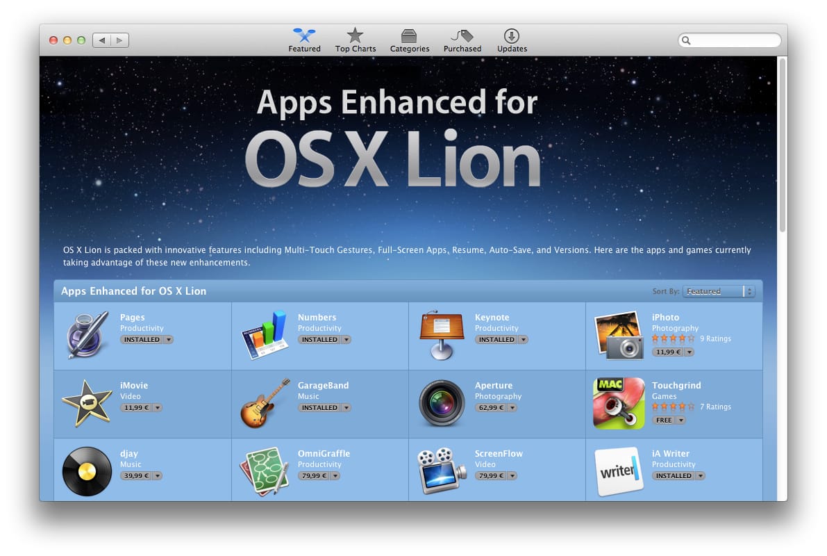 Kiemelt helyet kaptak az App Store-ban a lionos alkalmazások