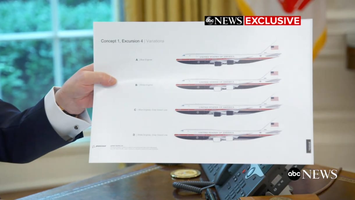 A Trump által megálmodott festés miatt repülő szauna lehet az elnöki különgépből