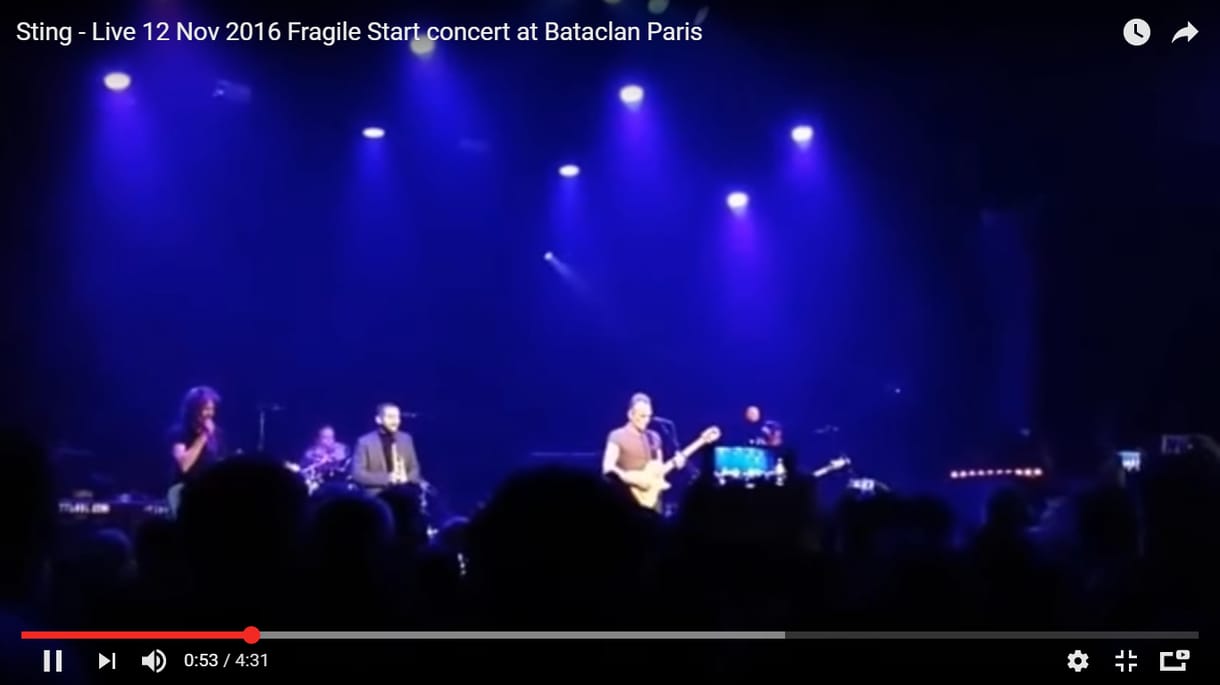 Sting koncertjével nyitott meg a Bataclan