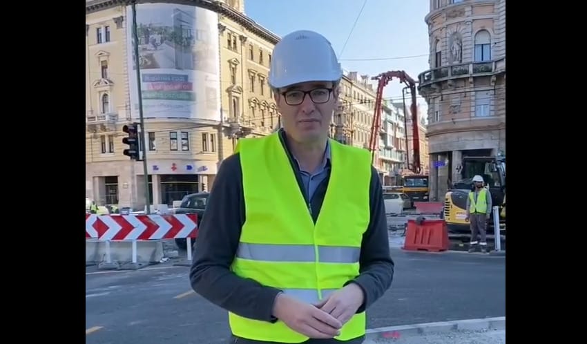 Karácsony Gergely: Megdobálták a Blahán dolgozó munkásokat