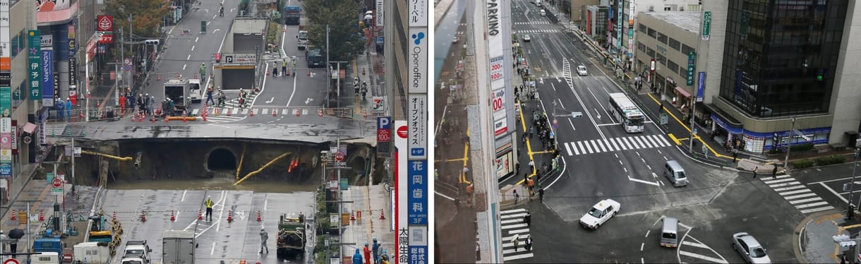Elnyeli az utcát a föld? A japánoknak van gyors megoldásuk