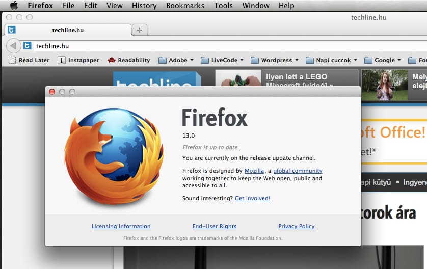 Már letölthető a Firefox 13 végleges változata!