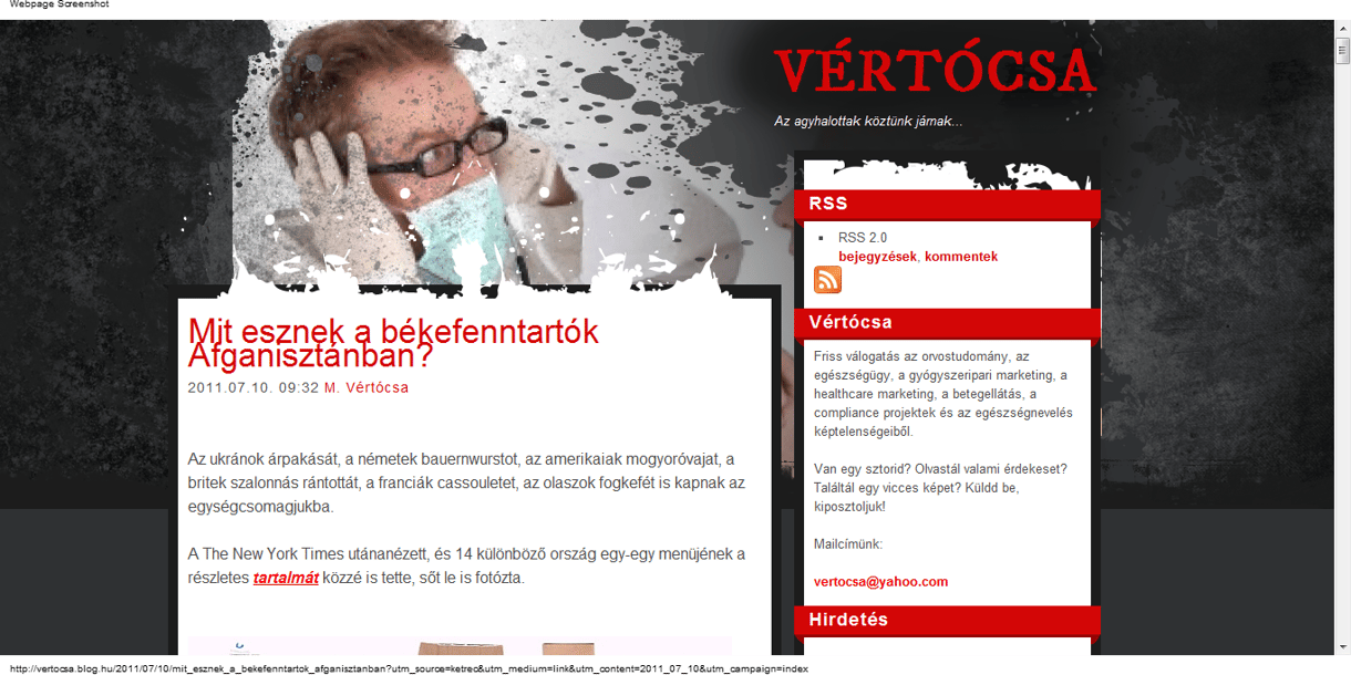 Mit esznek az afganisztáni békefenntartók?