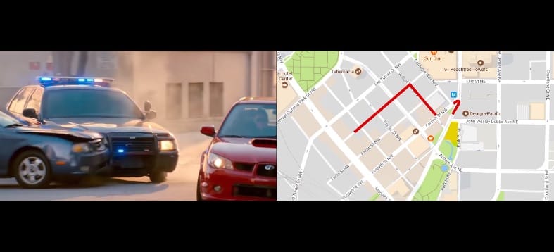 Google Térképen szimulálták a nyár filmjét nyitó autós üldözést – videó