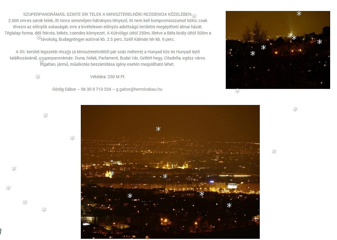 Draskovics korábbi telkét reklámozzák Orbánnal