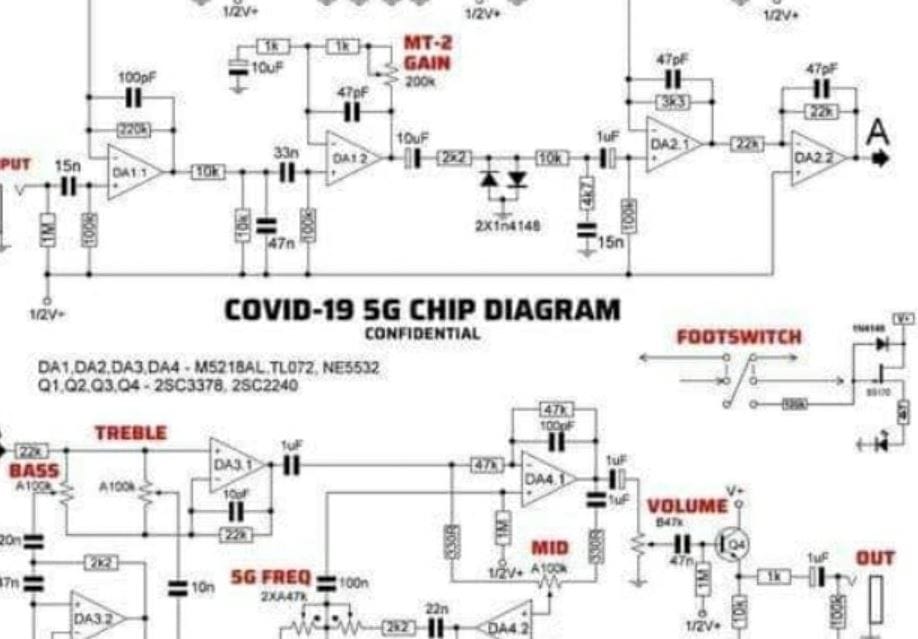 Chip a vakcinákban? Kiderült, hogy valójában egy gitárpedál kapcsolási rajza kering a neten