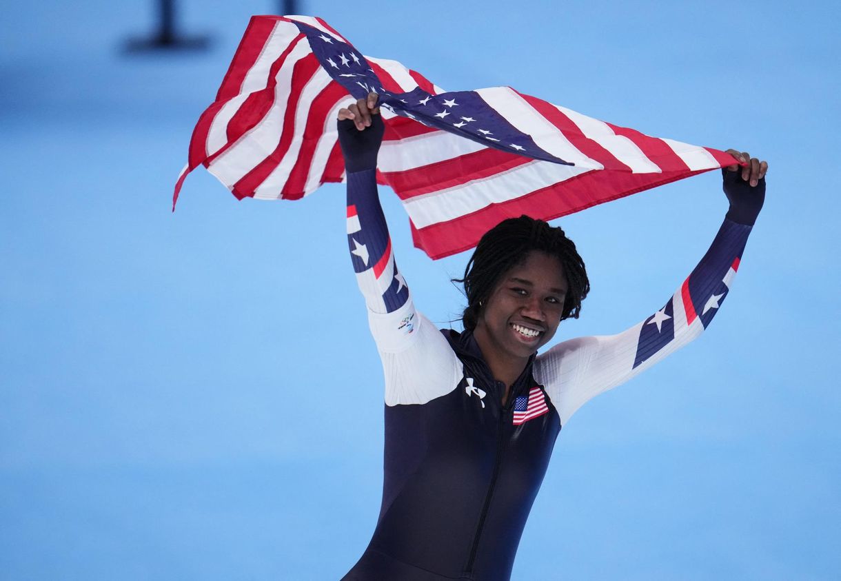 Erin Jackson az első fekete gyorskorcsolyázó nő, aki olimpiai aranyat szerzett