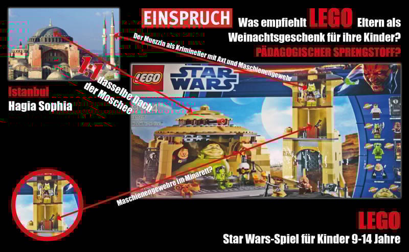 Jabba LEGO-palotája sértette meg a törököket