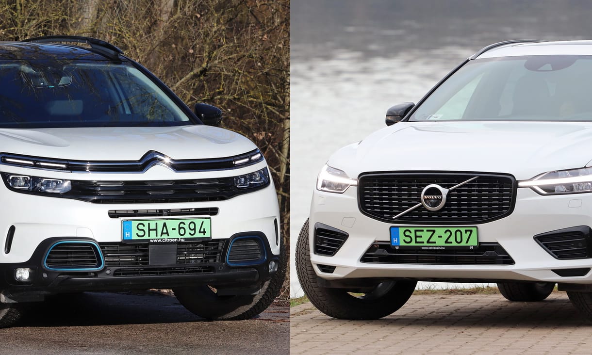Francia-svéd hibrid párbaj: zöld rendszámos Citroënt és Volvót eresztettünk egymásnak