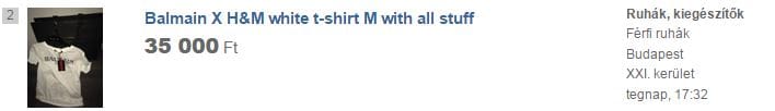 A H&M-hisztéria folytatása: már az Ebayen is csencselnek a cuccokkal