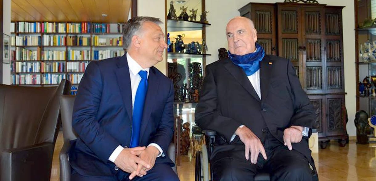 Orbán a Facebookon búcsúztatta Helmut Kohlt