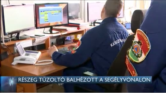 Részeg tűzoltó szórakozott a segélyhívón