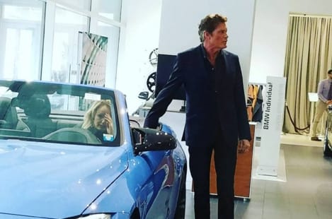 Az egyik legmenőbb BMW-t nézte ki David Hasselhoff