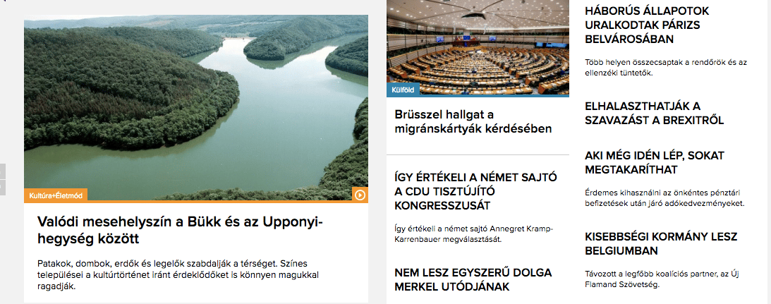 A közmédia honlapján egy szó sincs a székház előtti tüntetésről