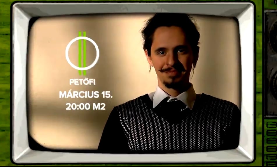 Szelfiző, féktelenül bulizó Petőfivel reklámozza magát az új köztévé