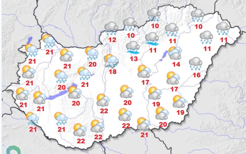 Felhős, néhol esős időre számíthatunk csütörtökön