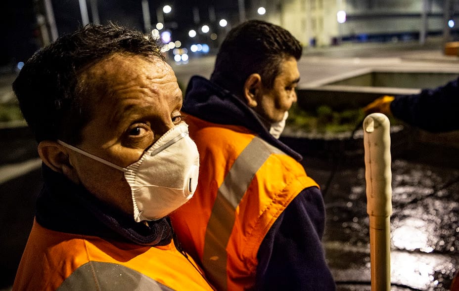 Így fertőtlenítették a Lehel úti aluljárót