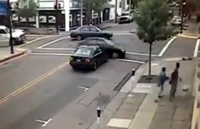 Videó: vakvezető kutya ment meg a gázolástól két embert