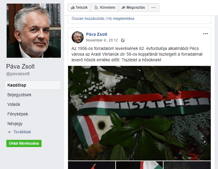 Pécs polgármestere a forradalom leverését ünnepli