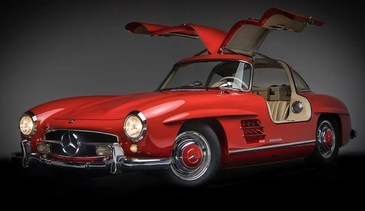 Eladó az utolsóként gyártott klasszikus sirályszárnyas Mercedes 300 SL