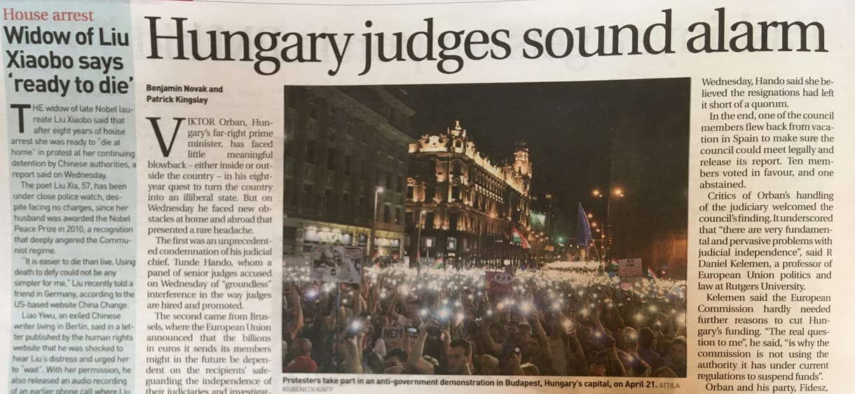 Már Kambodzsában is téma Orbán, Handó és a magyar igazságszolgáltatás