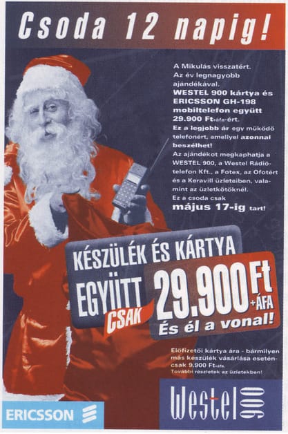 Emlékeznek még? Hatalmas siker volt a Westel 1995-ös Mikulása