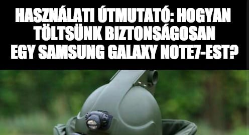 Beindította a mémgyárat a Samsung robbanós telefonja