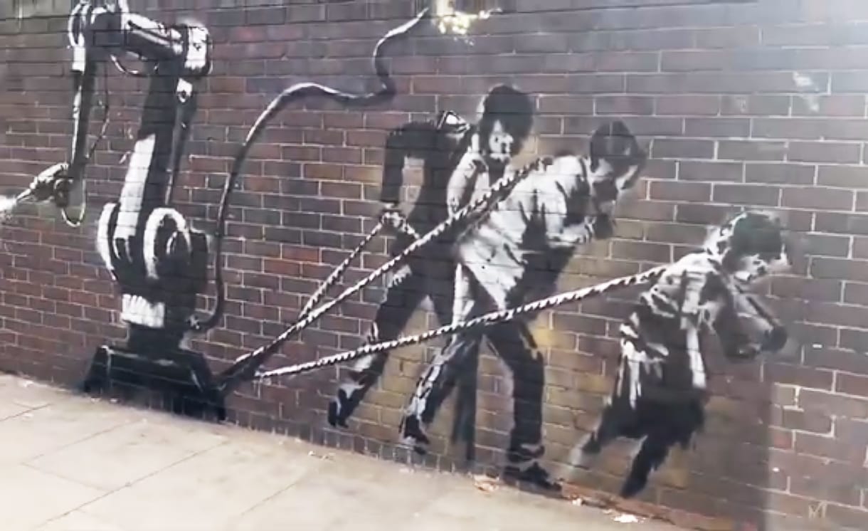 Banksy-gyanús falfestmény jelent meg Londonban