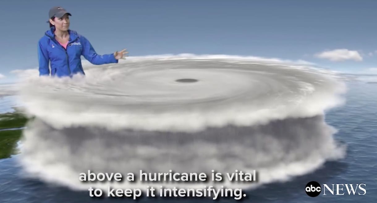 Az időjós átlépett Afrikába, hogy jobban megmagyarázhassa az Irma hurrikánt – videó