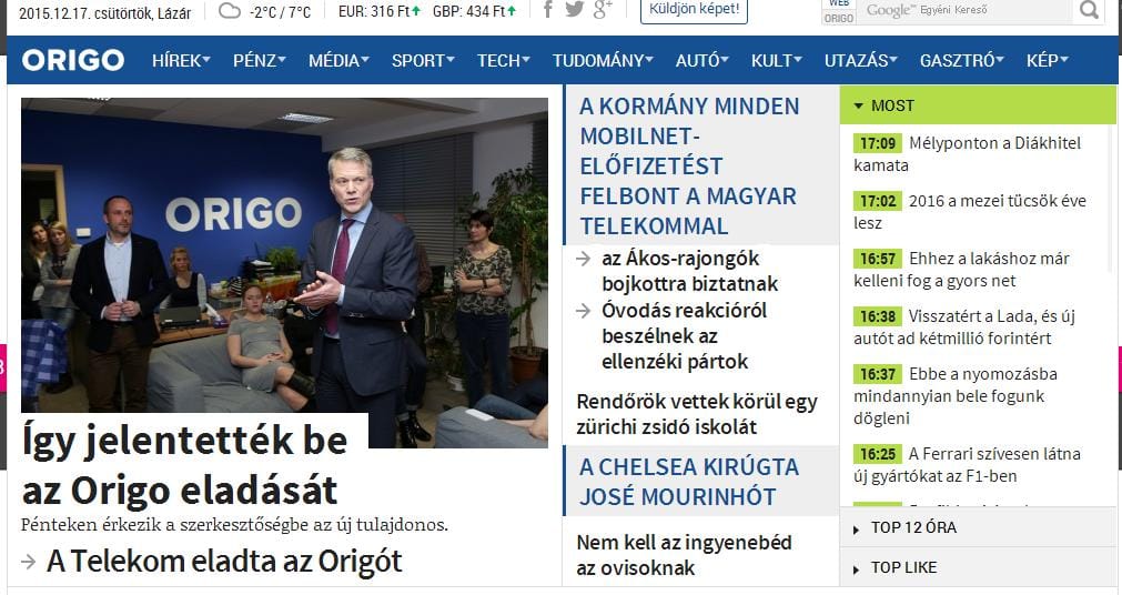 A dolgozók motiválásával és új logóval folytatódik az Origo betörése