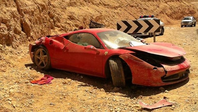 Ferrari 458 Italiát zúztak le Izraelben - fotók