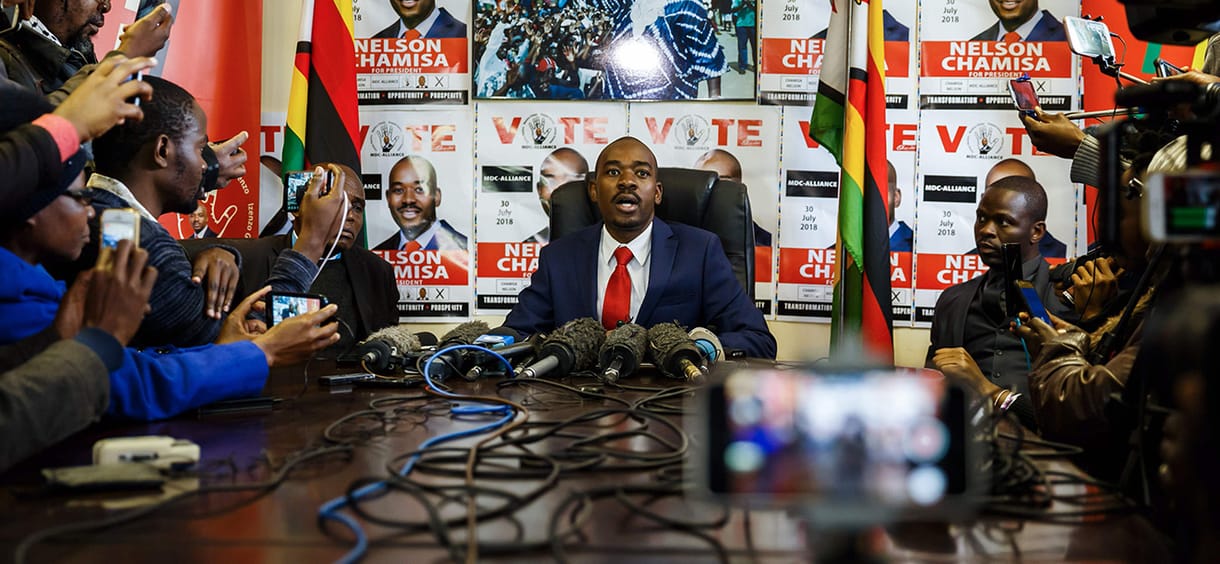 Zimbabwe nagyotmondó ellenzéki vezére nagyot bukott