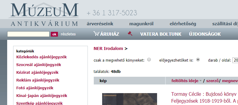 Kultúrharc? Egy antikváriumban már külön csoportja lett a NER-irodalomnak