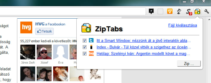Mentsünk el több megnyitott weboldal offline olvasáshoz, egy kattintással!