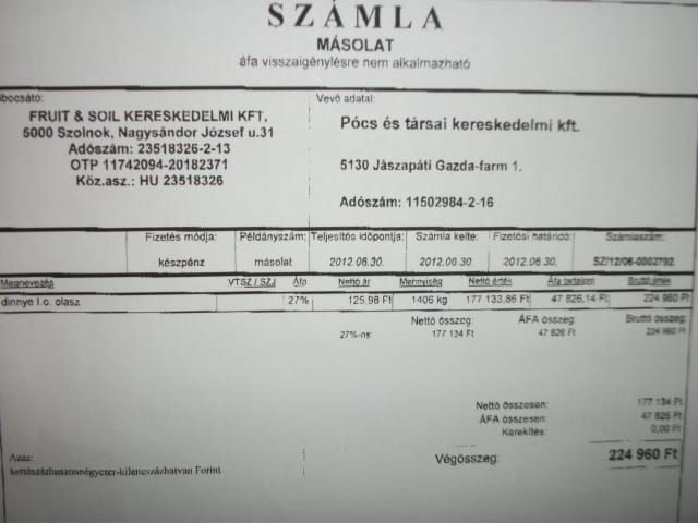 Olasz dinnyét forgalmazott a nagybanin razziázó fideszes képviselő cége
