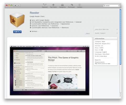 Letölthető a végleges Reeder a Mac App Store-ból