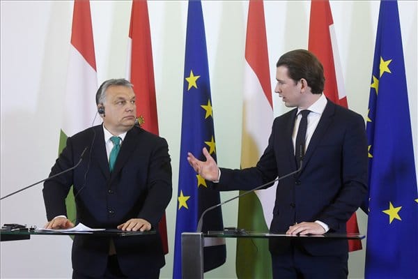 Az osztrák kancellár a jogállamról is beszélgetett Orbánnal