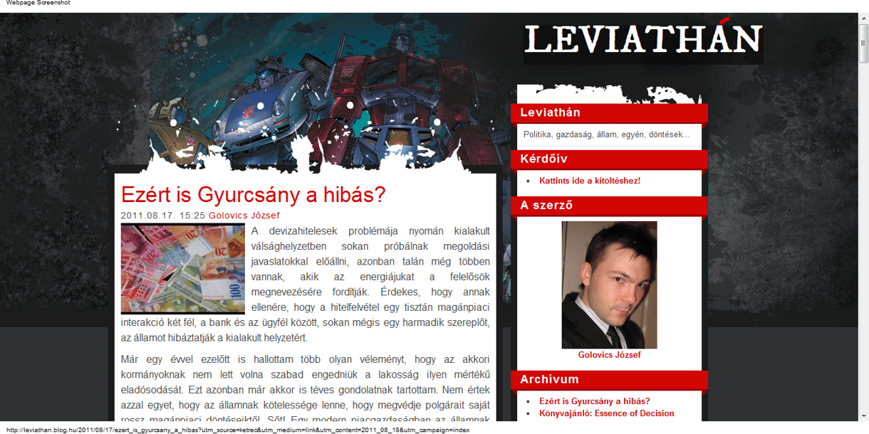 A devizahitelesek problémája miatt miért Gyurcsány a felelős?