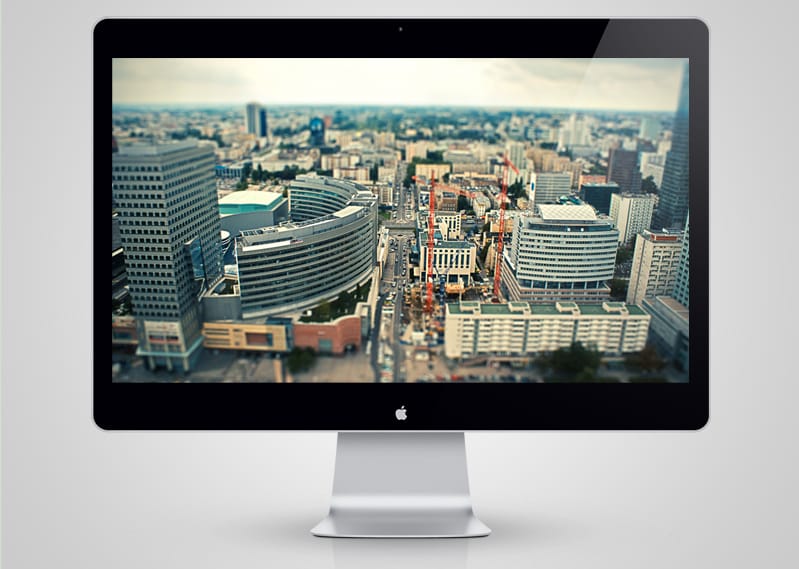 Mai háttérkép: Tilt Shift City Wallpaper