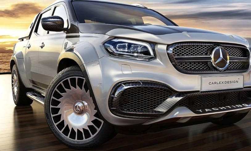 Betonkeverőt ritkán, jachtot annál gyakrabban lát majd ez a platós Mercedes