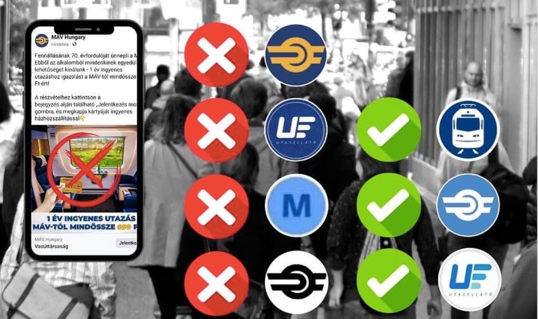 Csalók élnek vissza a MÁV nevével, ne dőljön be a 699 forintos akciónak