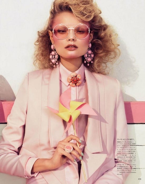 Korall, vattacukor és menta - tavaszi trendek a japán Vogue-ban