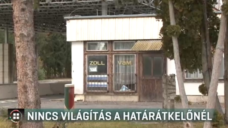 Nincs közvilágítás, sötétben szlalomoznak az autósok a bucsui határátkelőnél