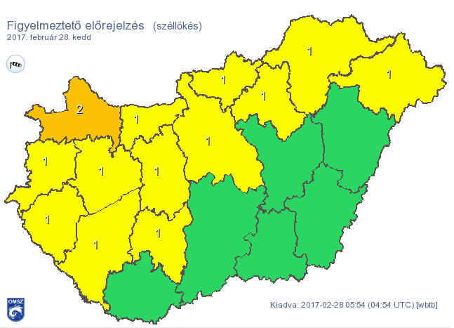 Azt hiszi, jó idő van? Akkor nézzen rá erre a térképre